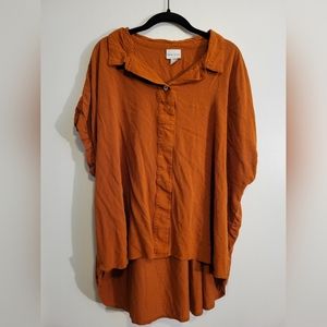 Ava & Viv Burnt Orange Blouse